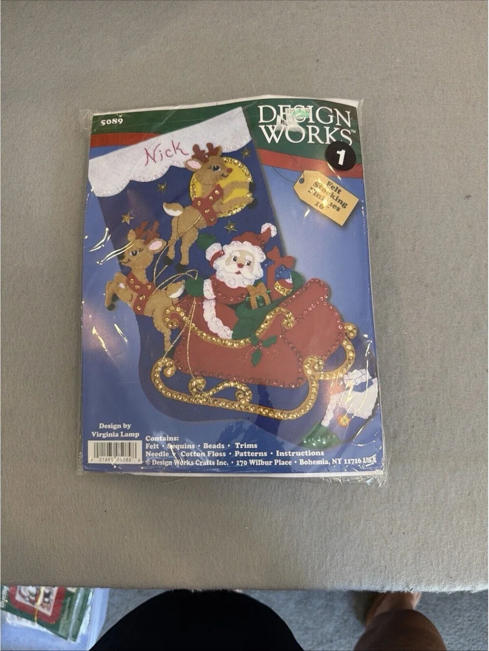 Design Works Christmas Felt Stocking Kit New Sealed